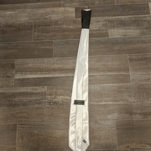 NWT Omega White Tie - Picture 2 of 5